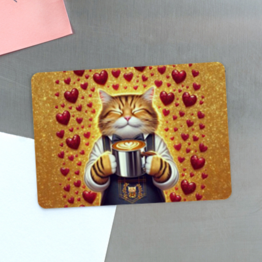 Magnet - Barista-Katze