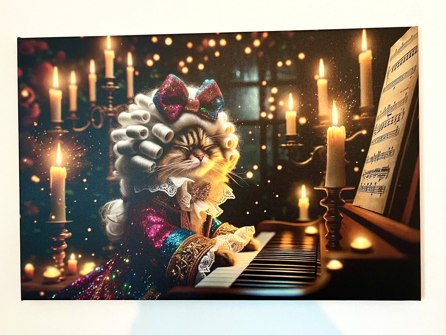 Bild auf Leinwand - Mozartkatze