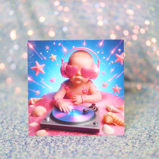 Karte Baby-DJ